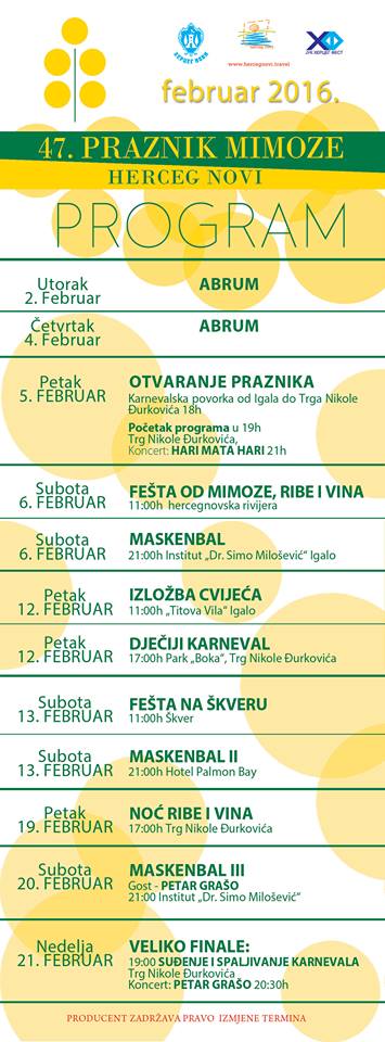 dan mimoze 2016 program