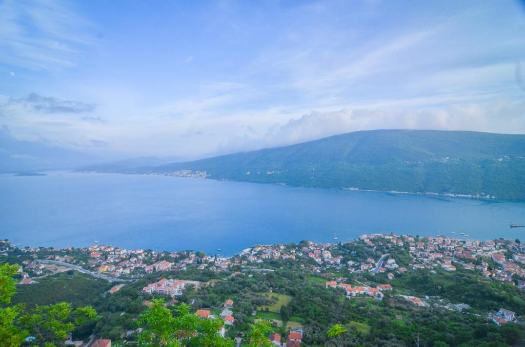 djenovici montenegro hiking and the panoramic view over the djenovici and the Kotor bay