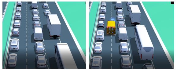 kako da se pravilno zasutavis na autoputu prilikom zastoja i obezbedis prolaz za vozila za hitne slucajeve