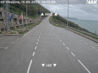 Rettelse Fuld marxisme Vitaljina & Kobila camera Real time traffic Croatia - Montenegro