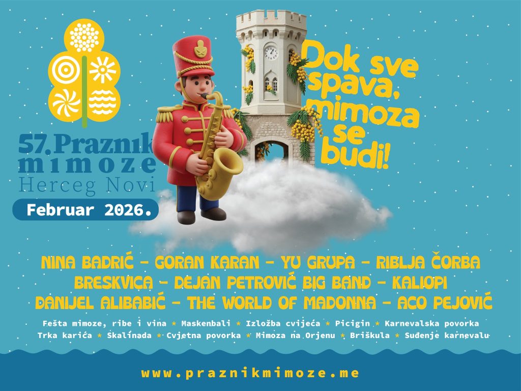 dani mimoze 2026 program herceg novi praznik mimoze djenovici