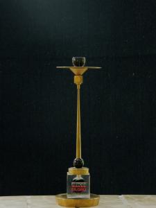 Candlestick in bronze. Rare and unique collection of handmade candle holders.